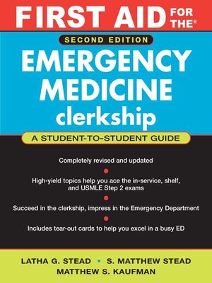 cover image of First Aid for the&#174; Emergency Medicine Clerkship